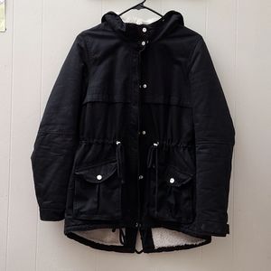 H&M faux fur-lined parka